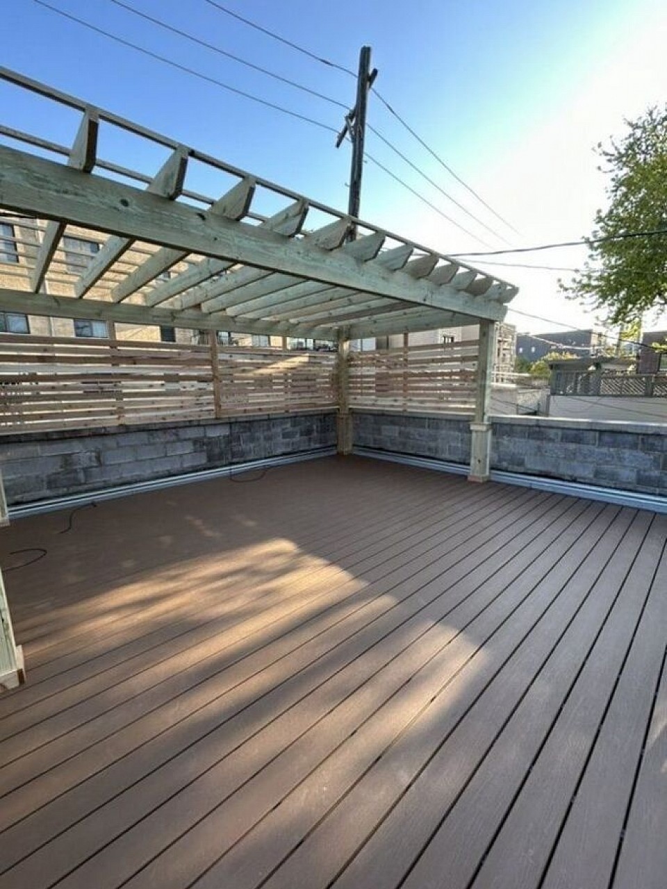 We install beautiful rooftop decking call today for free evaluation